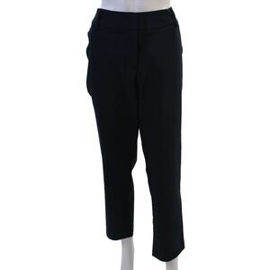 Silvian Heach Womens Ankle Dress Pants Black Cotton Blend Classic Size 46